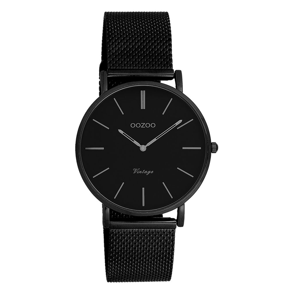 Oozoo Armbanduhr schwarz Metall matt Timepieces Damen Produktbild 