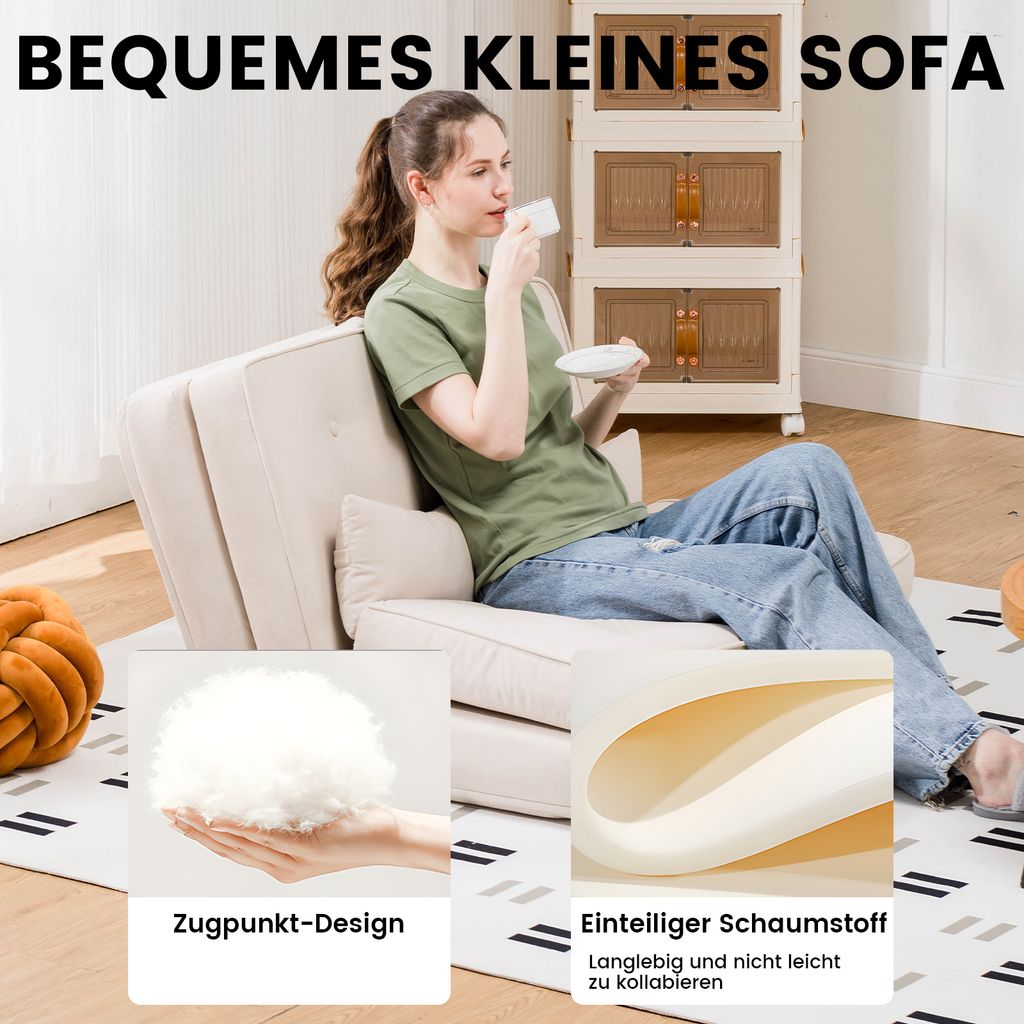 COMHOMA Relax fotel sofa podłogowa Rozkładany fotel Zdjęcie produktu 6