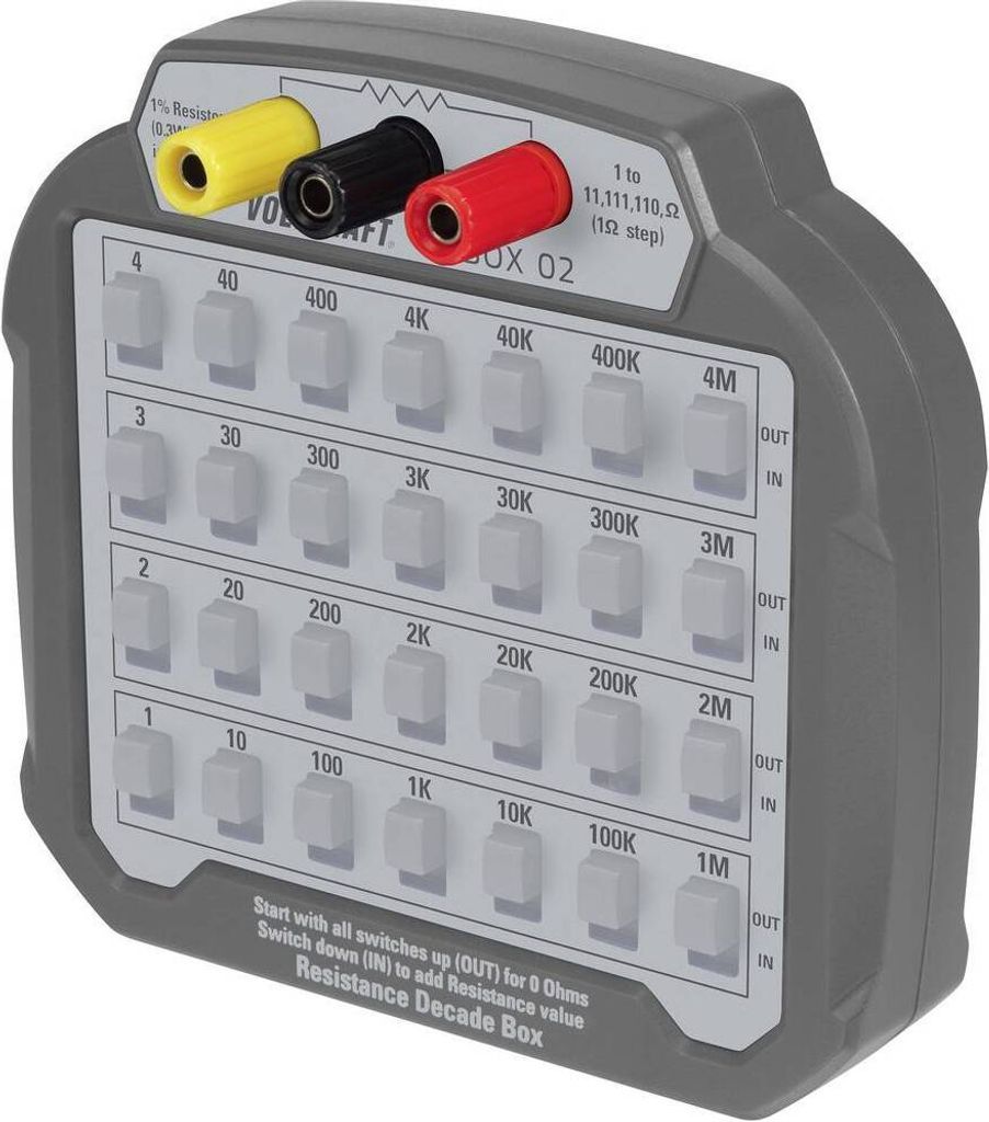 VOLTCRAFT R-BOX 02 Mess-Dekade Widerstand 1 %