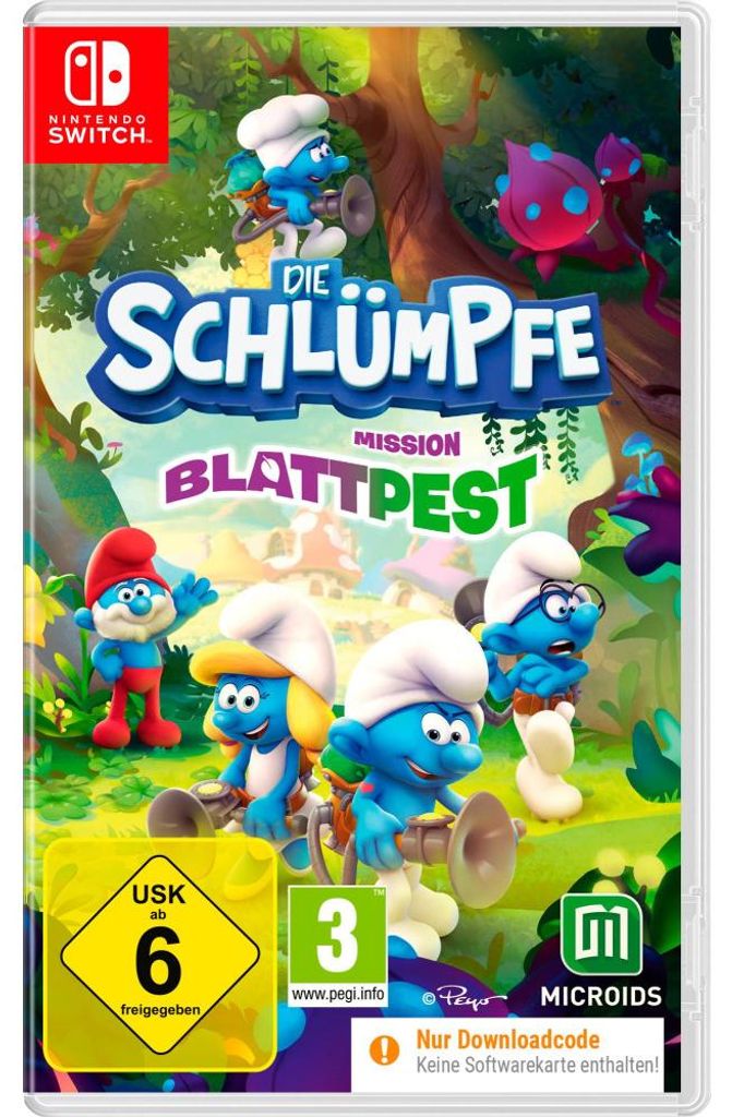Die Schlümpfe: Mission Blattpest – Jump & Run für Nintendo Produktbild 