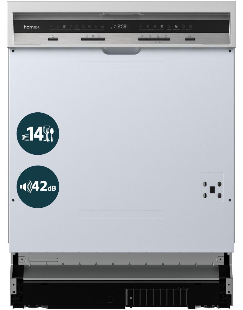 homeX DWSI601442A Geschirrspüler 60 cm, Spülmaschine Produktbild 