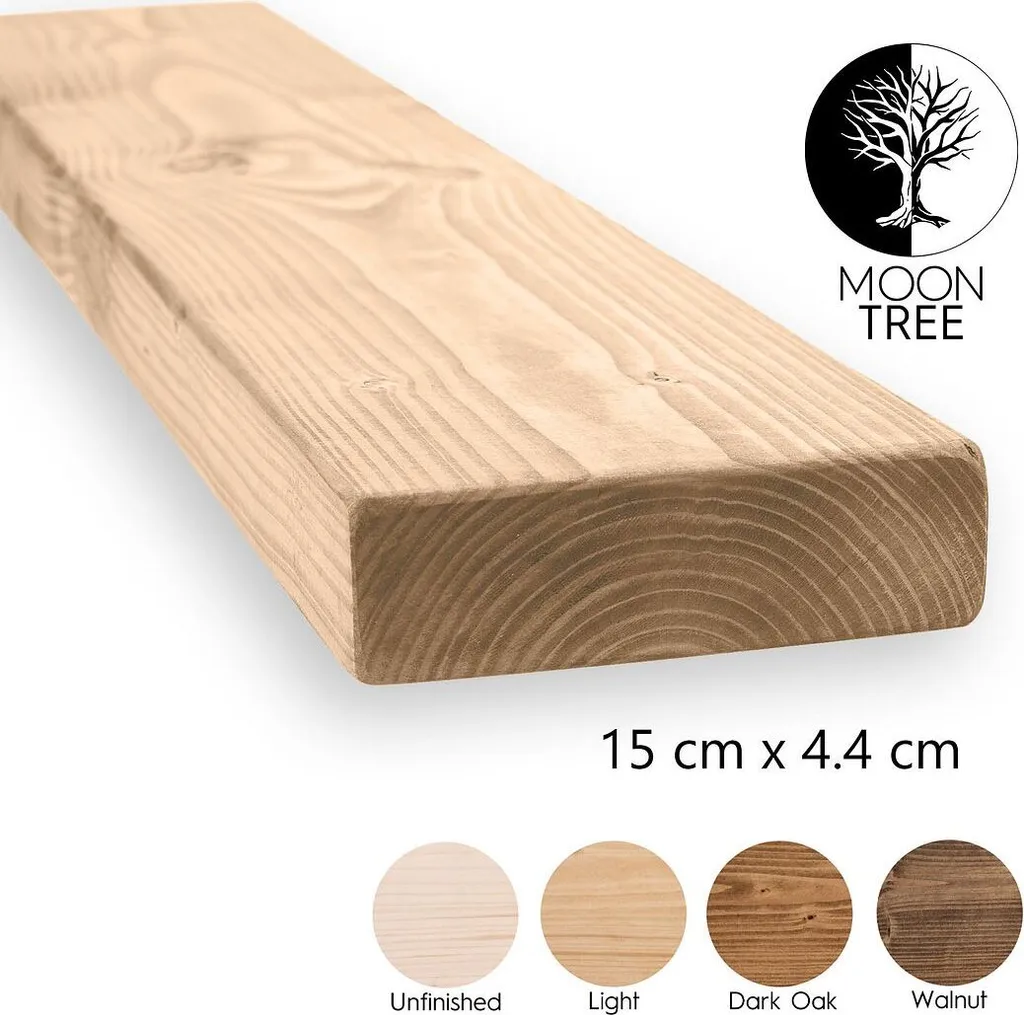 Mensola Legno Rustica MoonTree Ystad 160cm | Calore e Stile Naturale