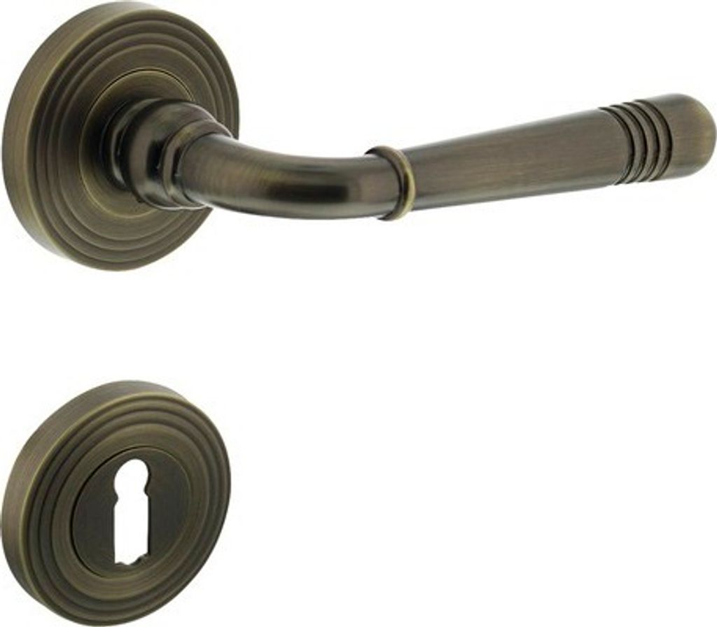 Rosettengarnitur Intersteel Helena BB messing brüniert