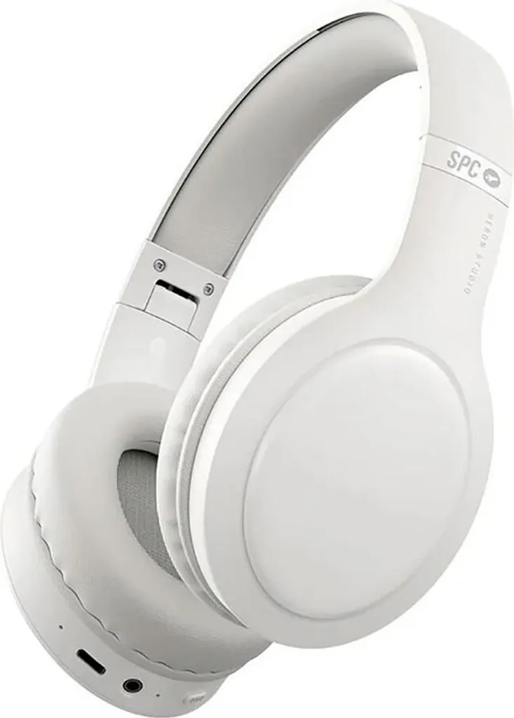 Casque audio Bluetooth blanc SPC Heron Studio pour smartphone et PC