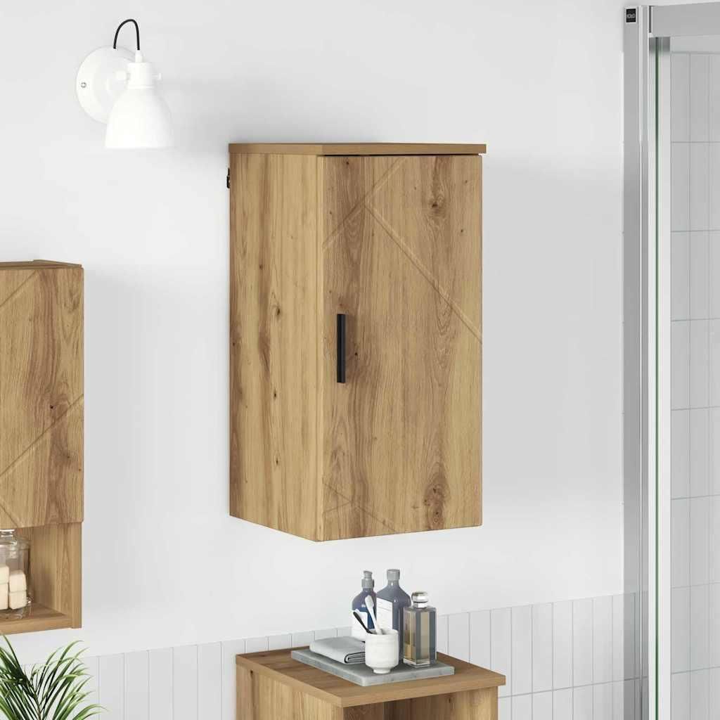 "Schlussverkauf" Badkommode Badezimmschrank, mit Reichlich Stauraum, Wandmontiert Artisan-Eiche 30x31,5x61 cm C9341