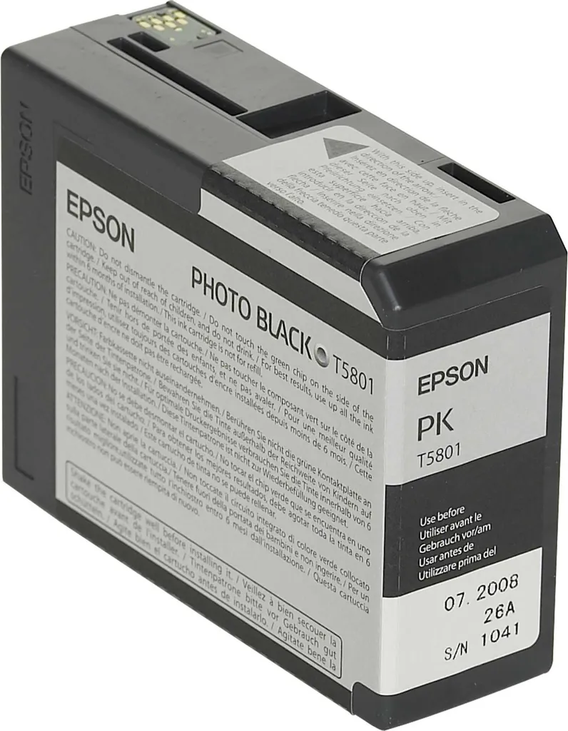 Imprimez vos Photos d'Art avec l'Encre Epson T5801 Noir Photo 80 ml