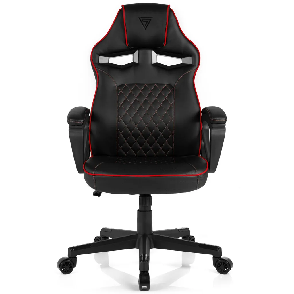 Sedia da Gioco SENSE7 Knight | Ergonomia FlowTech™ Nero-Rosso | 120kg - 15