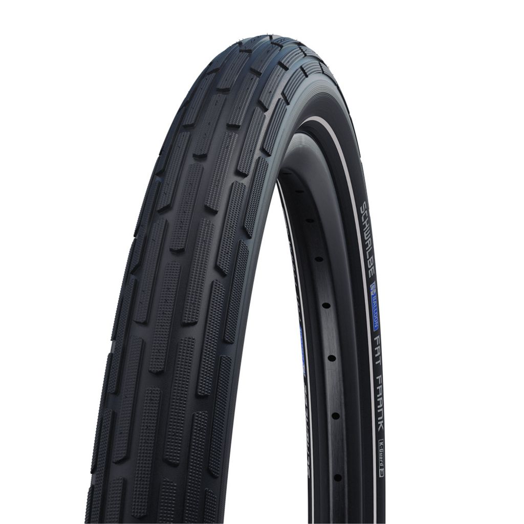 Pneu vélo 26x2.35 (60-559) Schwalbe Fat Frank liserets réfléchissants Pneu vélo 26x2.35 (60-559) Schwalbe Fat Frank liserets réfléchissants
