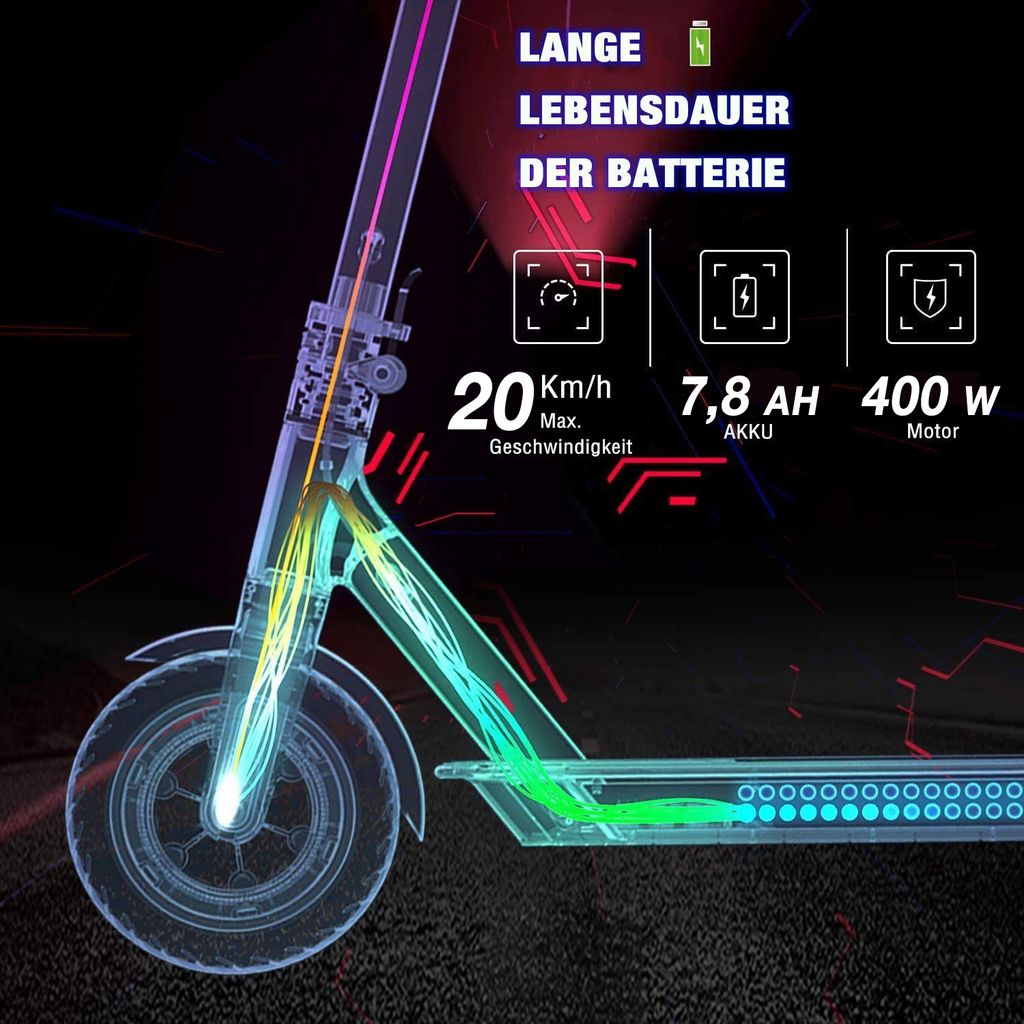 8.5" E-Scooter mit Straßenzulassung Elektroscooter APP Produktbild 2
