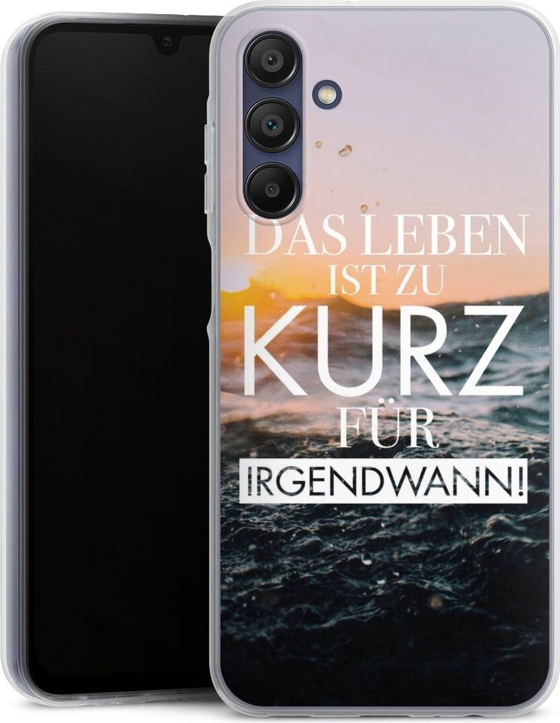 DeinDesign Handyhülle für Samsung Galaxy A15 5G Silikon Hülle Case Smartphone Schutzhülle Meer Statement Spruch