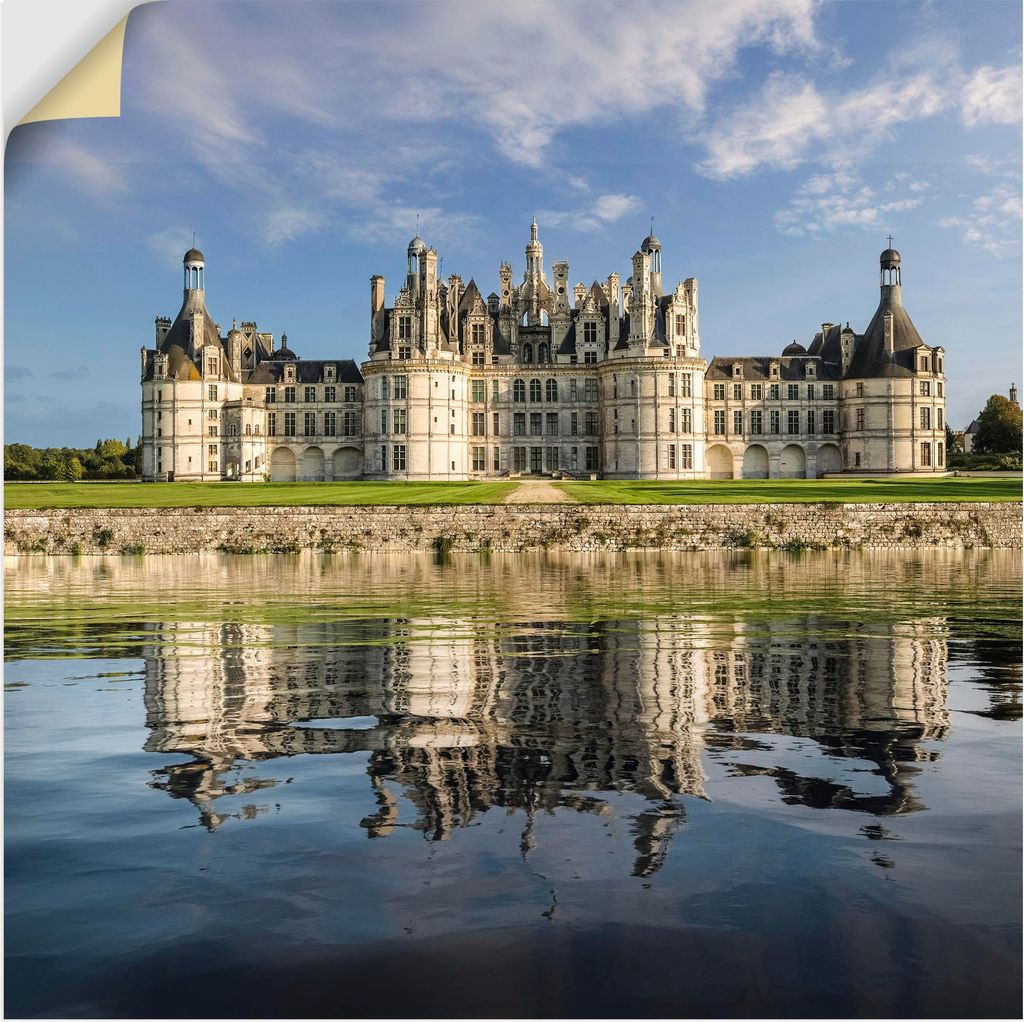 ARTland Wandbild, selbstklebend Loire-Schloss Chateau Chambord Größe: 30x30 cm