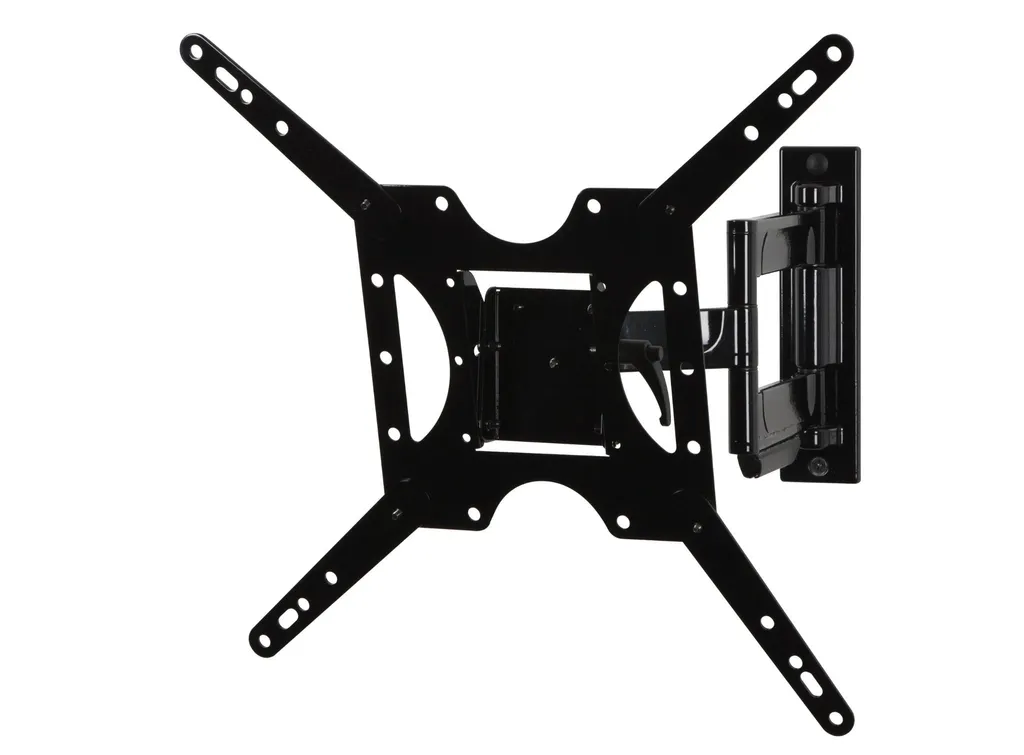Support TV mural orientable et inclinable universel noir de 32 à 50 p