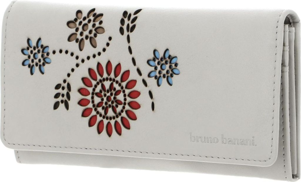 bruno banani Leder Geldbörse Wallet Ecru beige