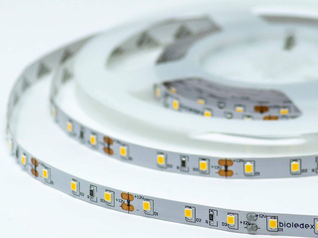 Bioledex LED Streifen 12V 12W/m 60LED/m 5000K 5m Rolle tageslichtweiss Flex-Streifen