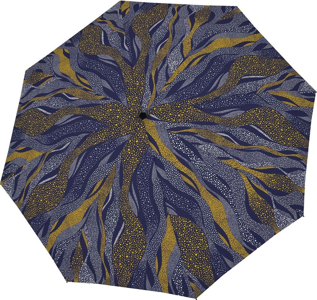 doppler Taschenregenschirm Regenschirm Fiber Magic Whisper Blue dunkelblau
