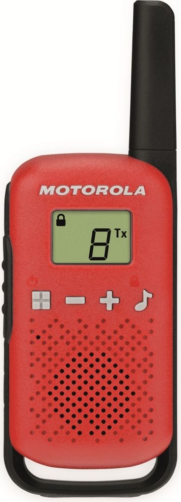Motorola Red T42 Walkie Talkies - 4 km Range - 16 Channels Productafbeelding 