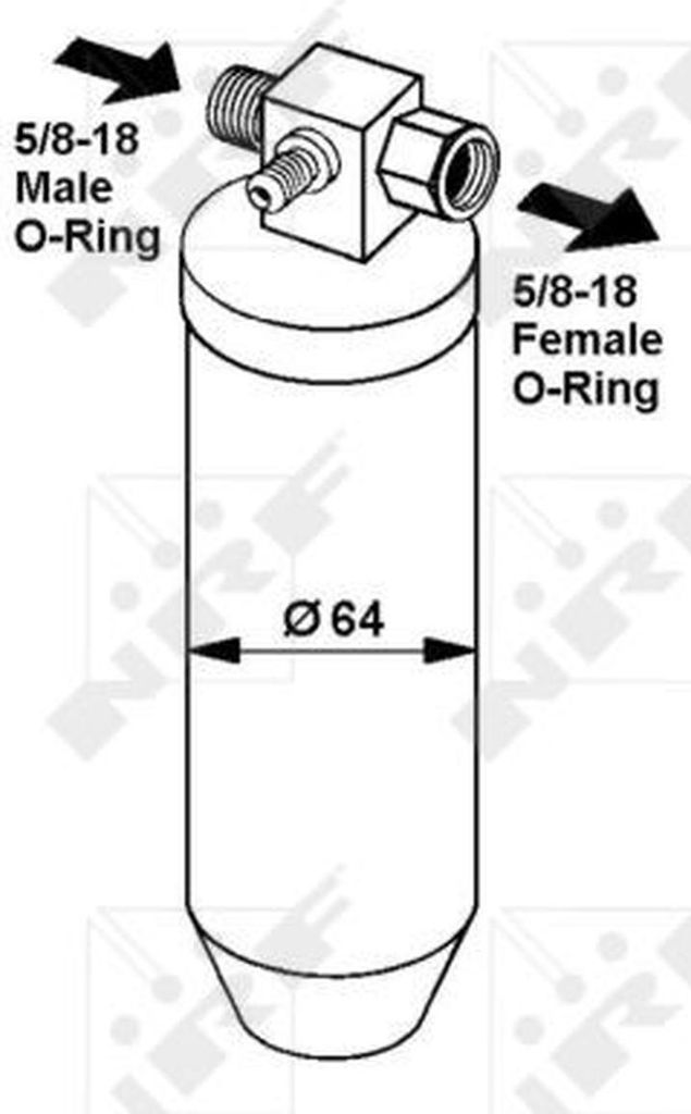 Trockner Klimaanlage Anti-Feuchtigkeit NRF passend für u.a. PEUGEOT 205