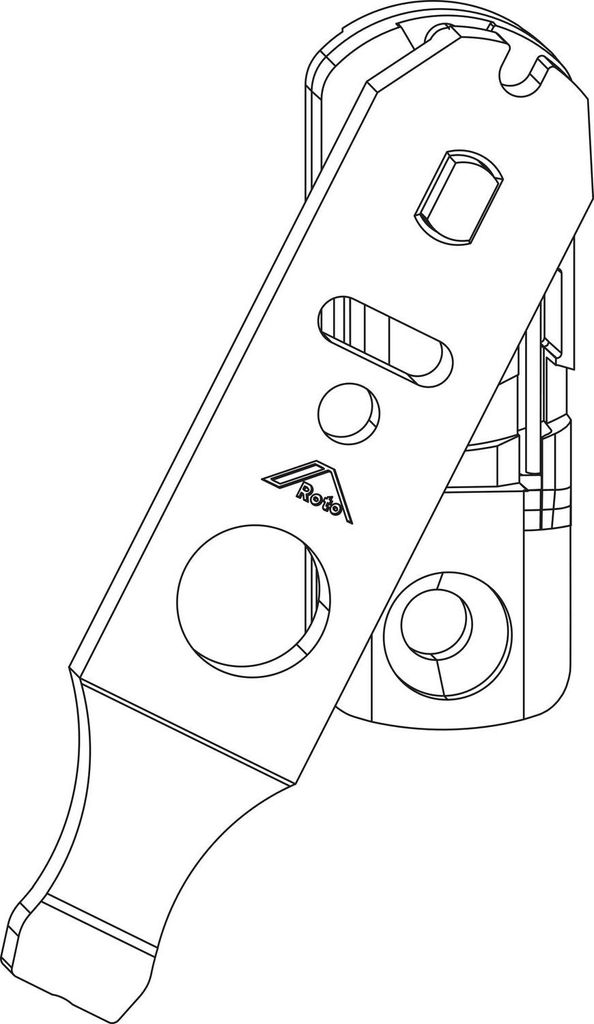 ROTO NX Niveauschaltsperre Flügelteil Holz/PVC