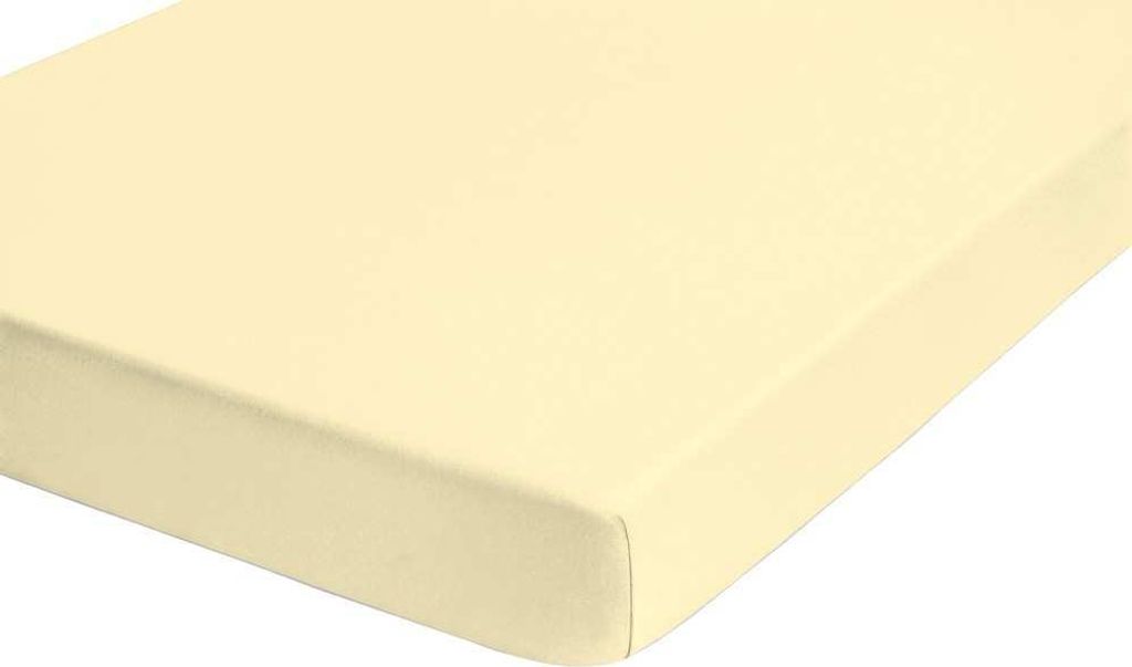 biberna Frottee-Stretch-Spannbetttuch 0012344 color: gelb, size: 1x 140x200 cm - 160x200 cm