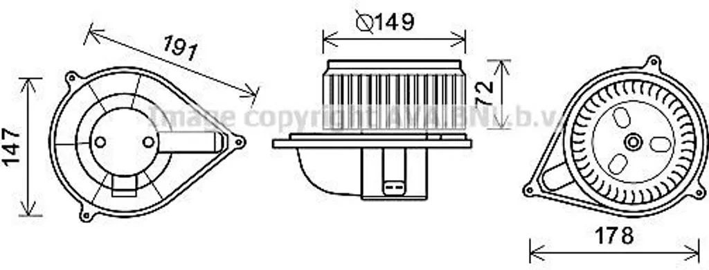 Moteur ventilateur Ducato haute efficacité - Référence FT8426 OE