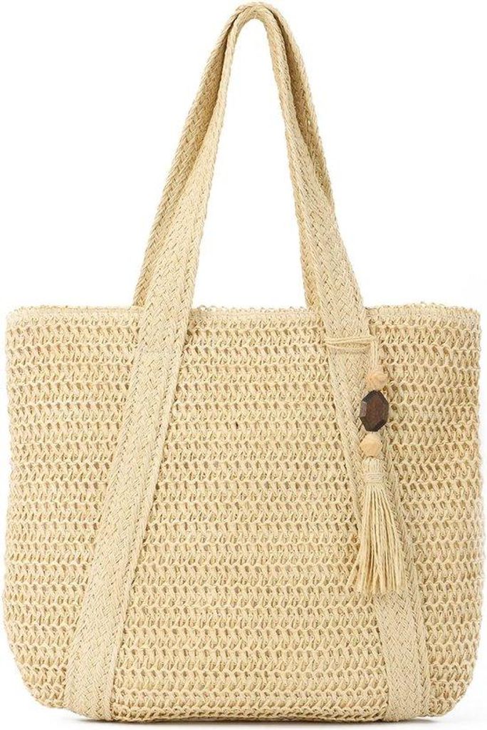 Grosse Damen-Strandtaschen, Sommermode, gewebt, große Schultertaschen, Strandtaschen, Einkaufstaschen