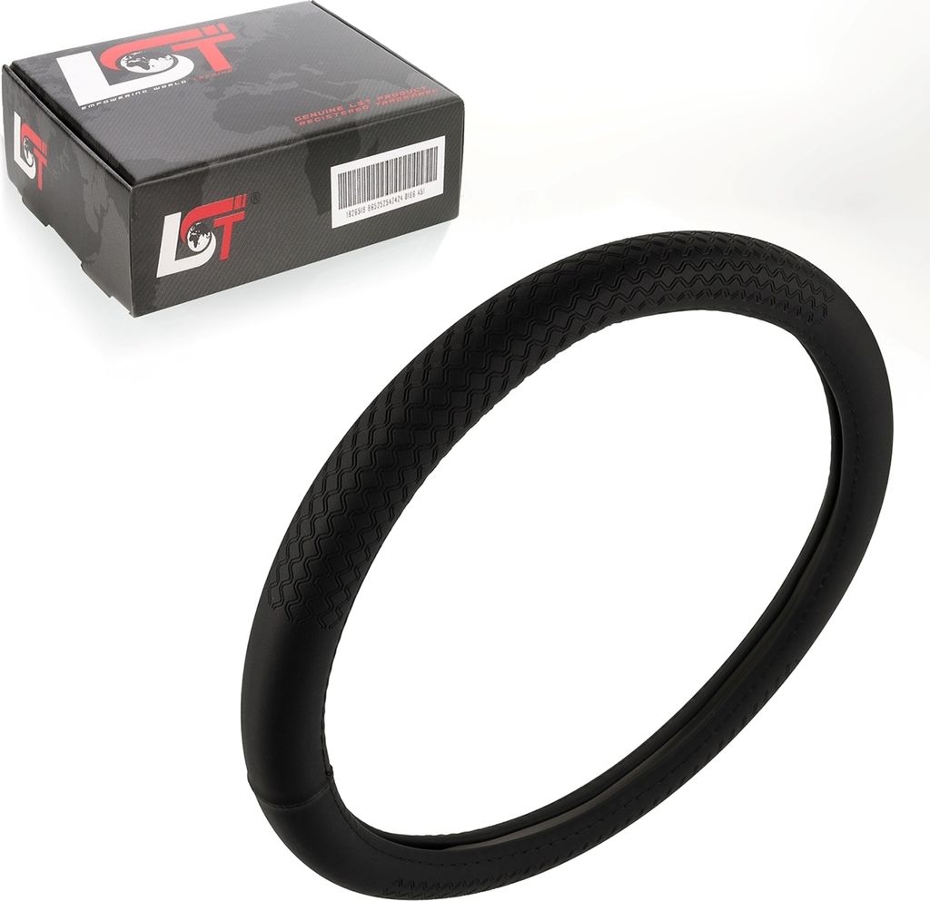 Lenkradbezug Lenkrad Hülle Ø 38x9cm 15x3,5 Zoll schwarz für AUDI für PORSCHE