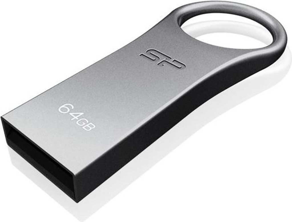 Silicon Power USB-Stick 16GB USB2.0 F80 Silver/Zinc case - USB-Stick - 16 GB 2.0