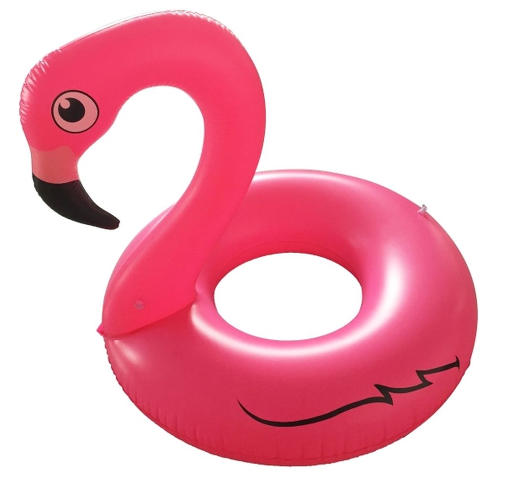 Floater XXL Flamingo Schwimmring Schwimmreifen Schwimmtier Badespaß Pool Wasser 