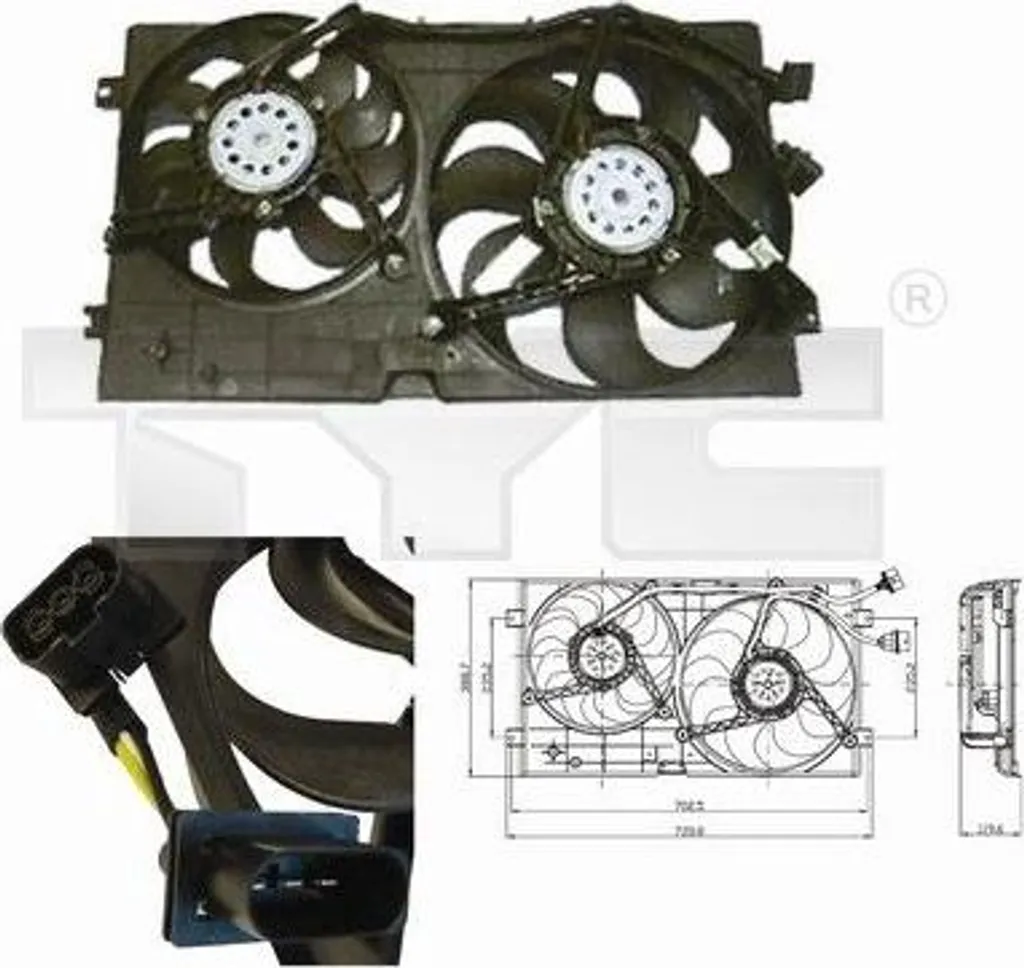 Ventilateur radiateur New Beetle 1C0121206A - Stop surchauffe moteur