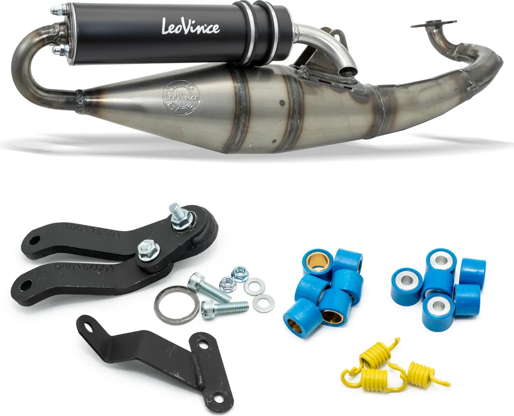 Silencieux LeoVince Handmade TT Black Edition 4039B complet pour scooter