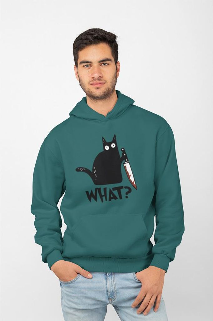 D&B Uni Hoodie EB00014 What Dunkles Türkis-Größe XL