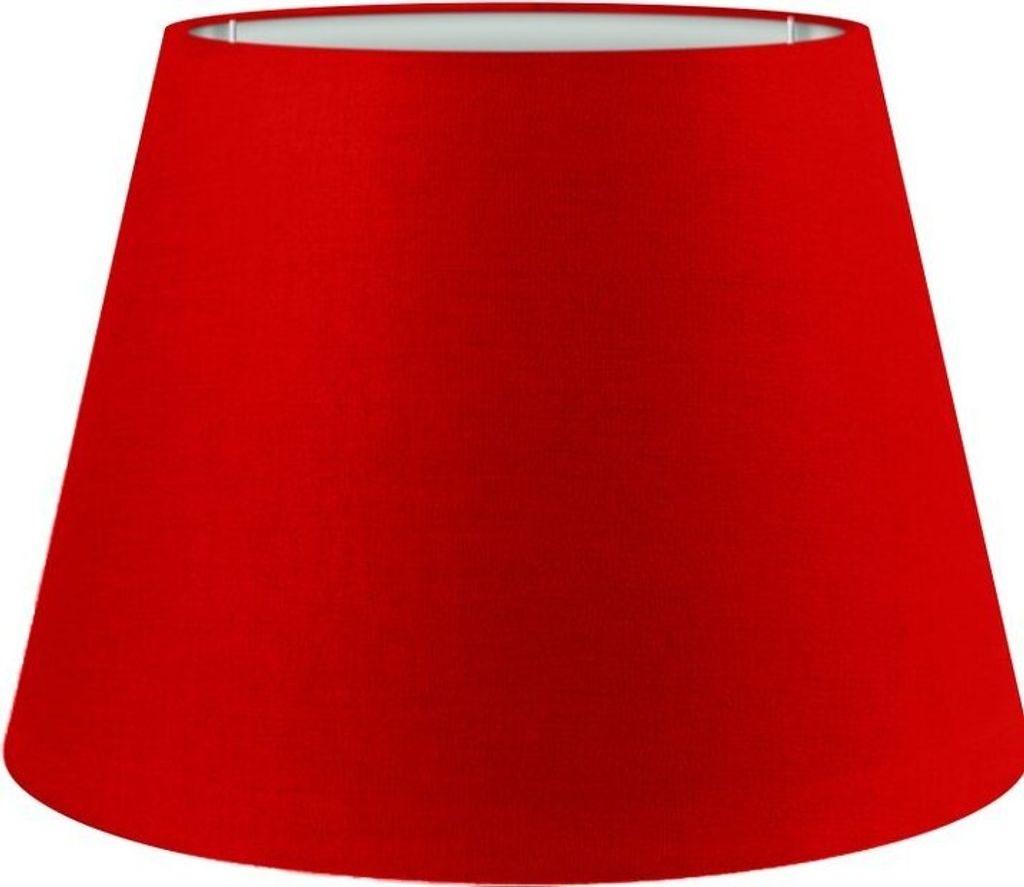 Wogati Premium Lampenschirm E14/E27 Baumwolle | Rot / Größe: L