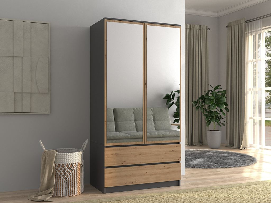 Topeshop SZAFA MALWA AN/AR L, Garderobe, 5 Regale, 2 Produktbild 2