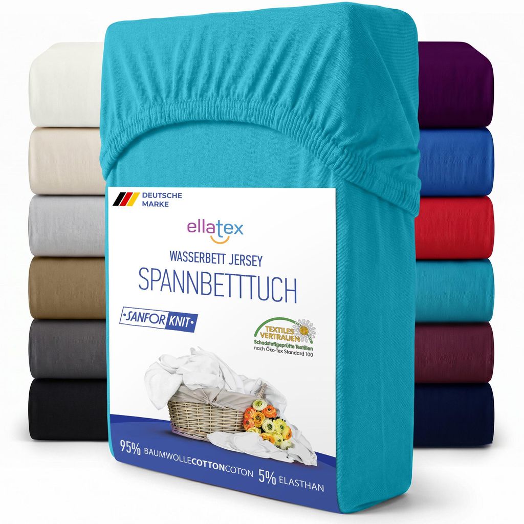 EllaTex Premium Spannbettlaken 200x220–220x240 Produktbild 