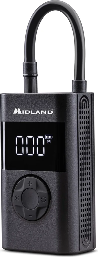 Compresseur d'air Midland Enerpump pour pneus voiture, moto et vélo nomade
