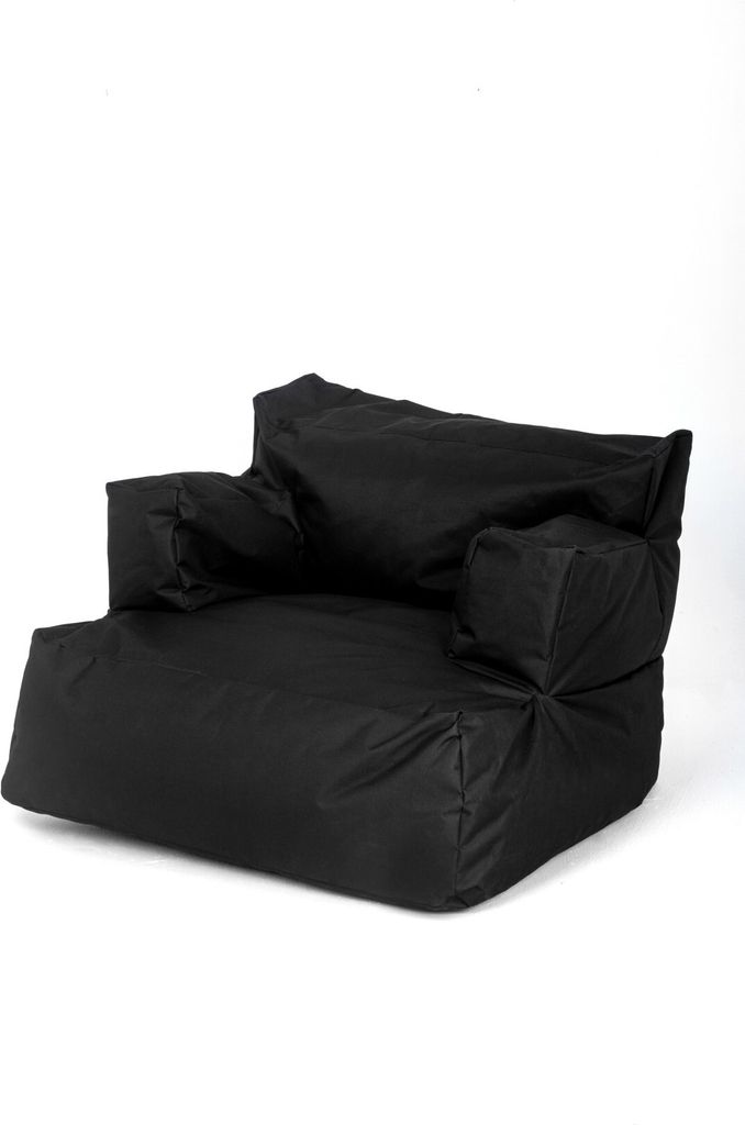 Hanah Home, Relax - Black, Sitzsack, Schwarz, 80 x 30 x 80 cm