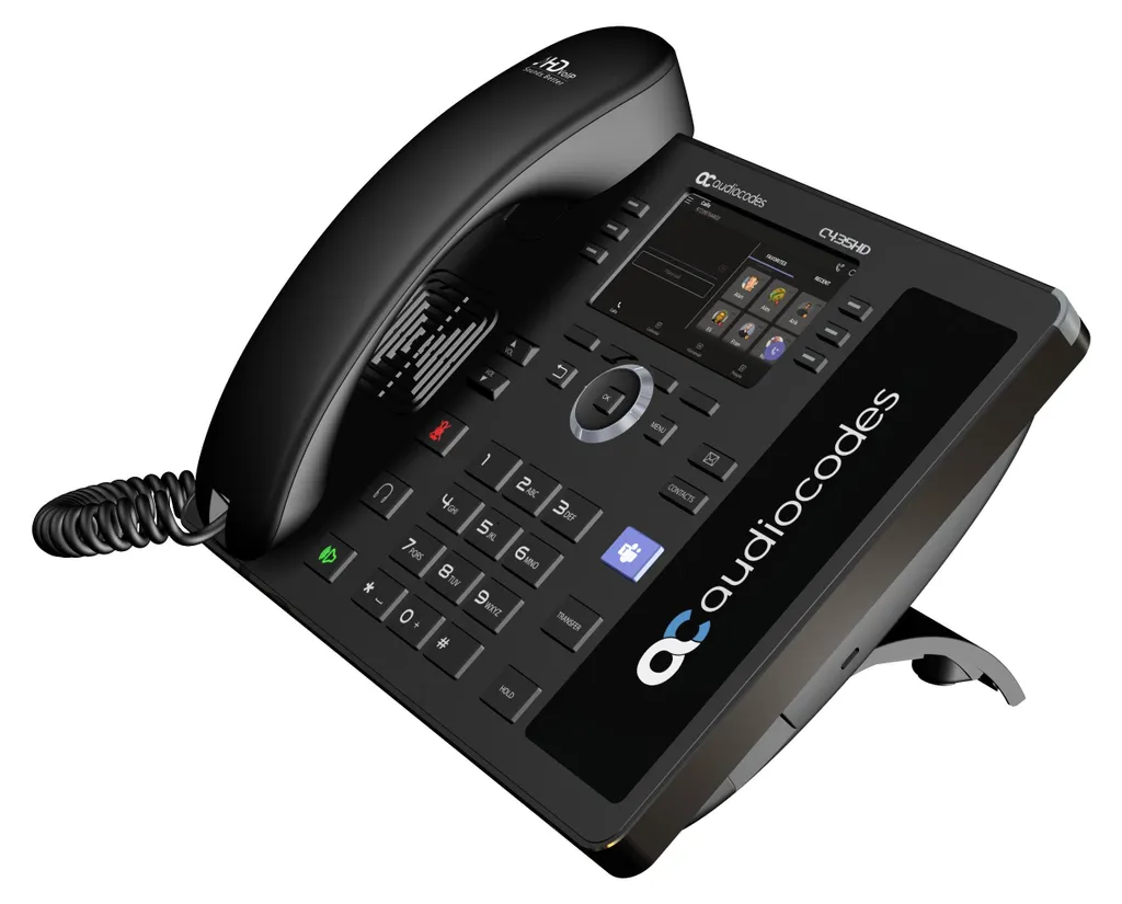 Téléphone IP pour visioconférence Teams AudioCodes C435HD Android Noir - 2
