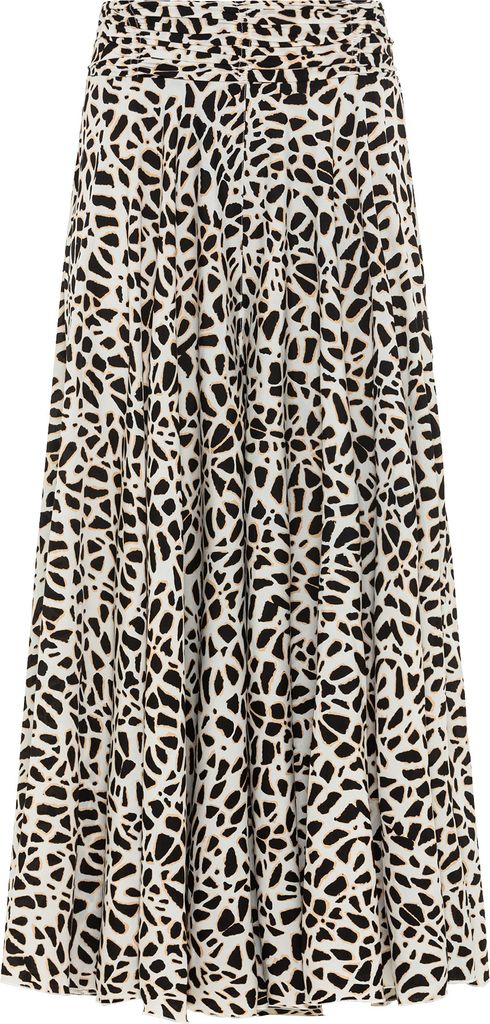 LASCANA Hosenrock creme-schwarz bedruckt Größe 34