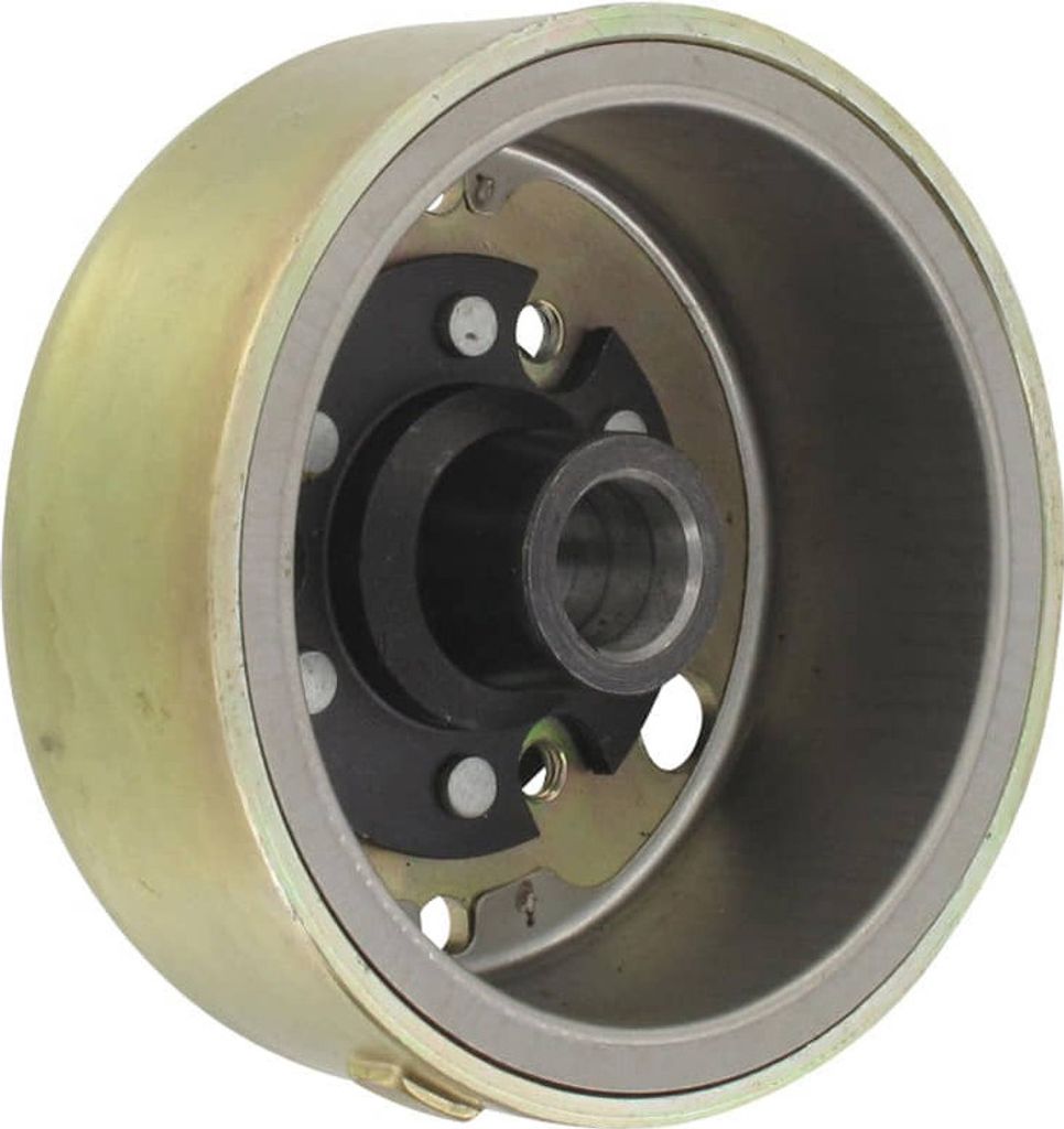 Polrad rechter Kurbelwellenstumpf 14mm Rex Roller 50ccm 2Takt Motorroller.de Polradglocke Schwungscheibe Schwungrad Statorscheibe Schwung-Scheibe