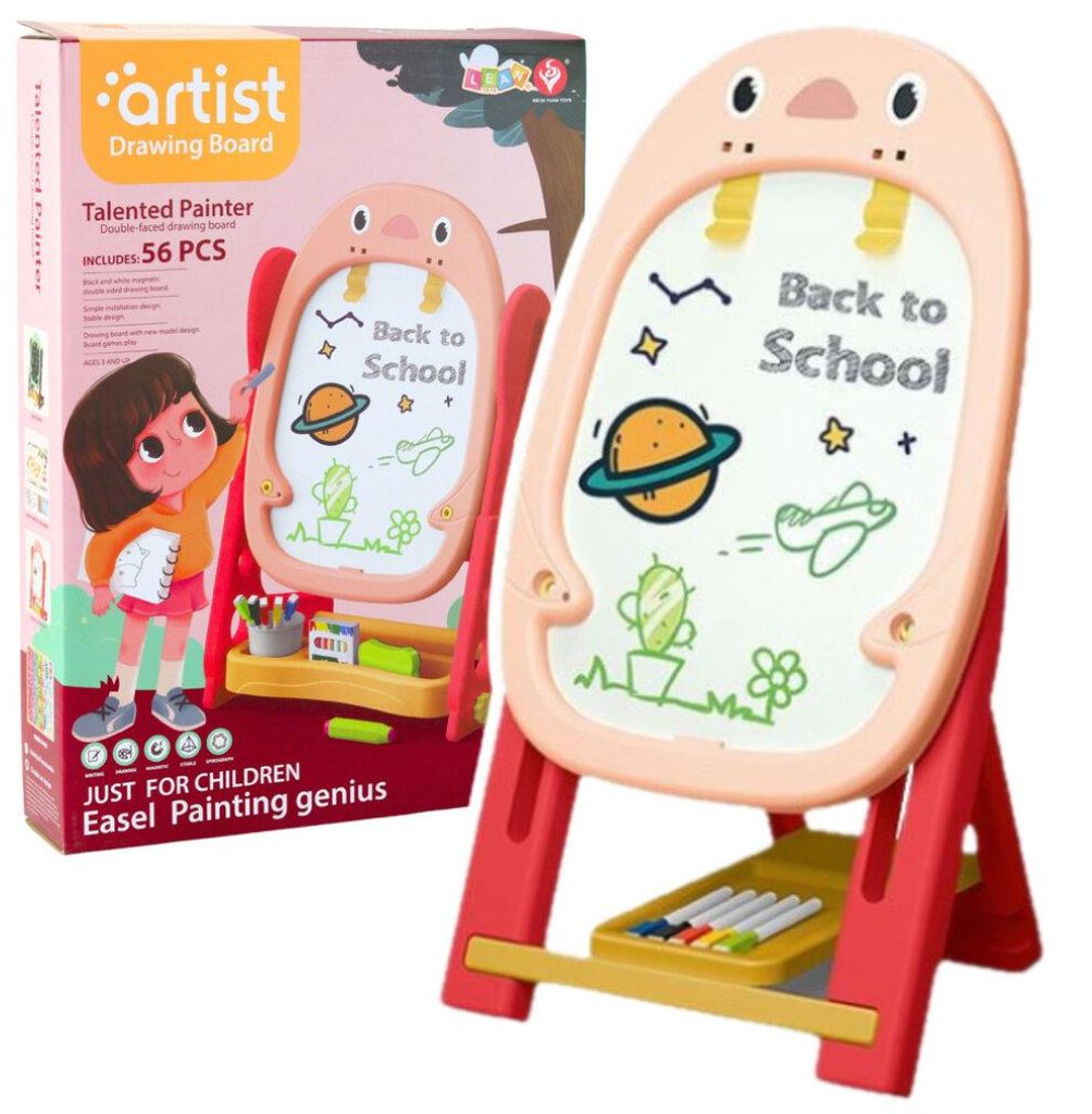 Lean Doppelseitige Magnettafel Pinguin Spiel Set Zubehör 56El Rosa