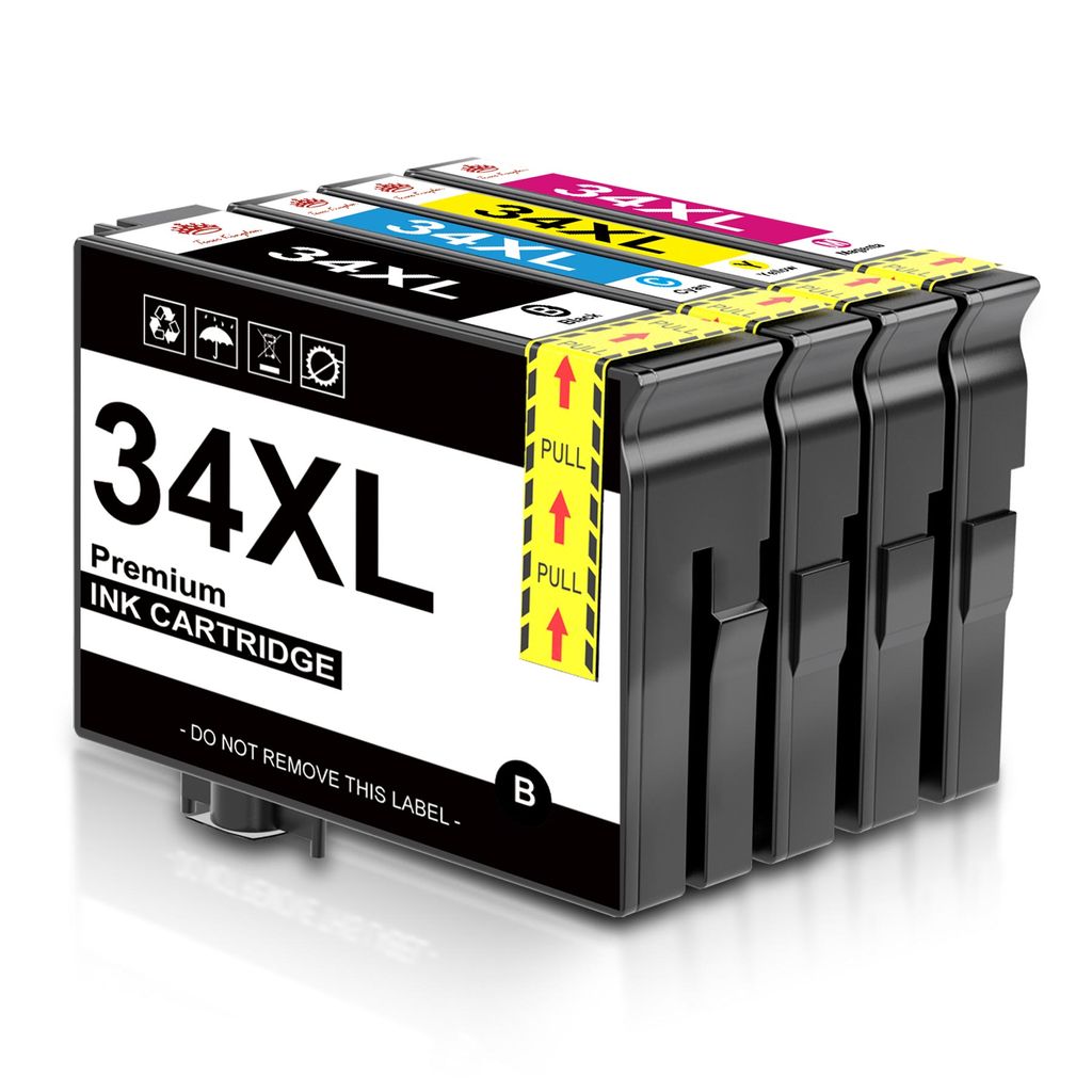 4er SET XL XL Druckerpatronen für 34 Epson