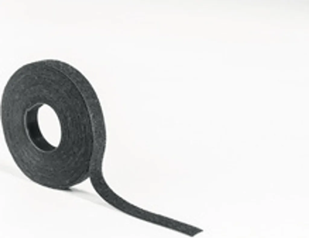 Collier textile TEXTIE-25M réutilisable 2,5m noir en PA/PP résistant