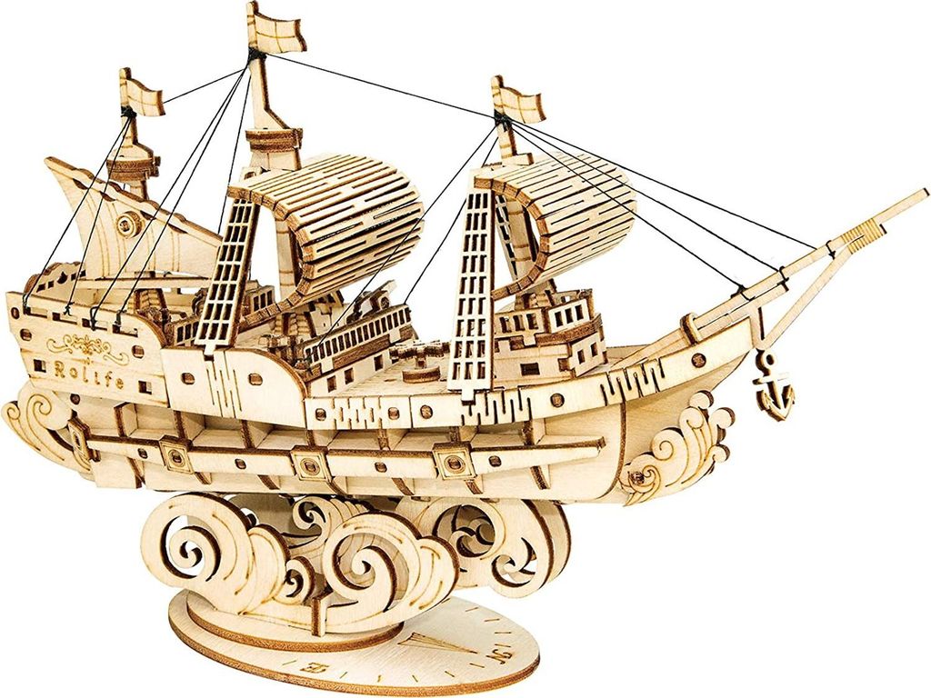 ROBOTIME Rolife 3D drevené puzzle Plachetnica 118 dielikov Obrázok produktu 2