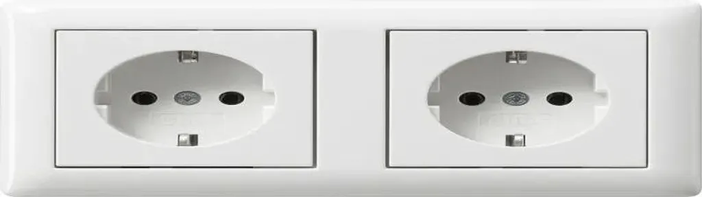 Prise de courant double encastrable Gira 479303 Schuko pour boîtier mural