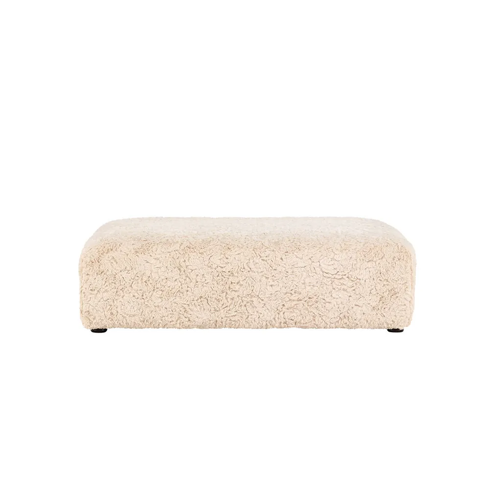 Vind Tabouret de jardin Frankie Beige - Siège d'appoint extérieur chic