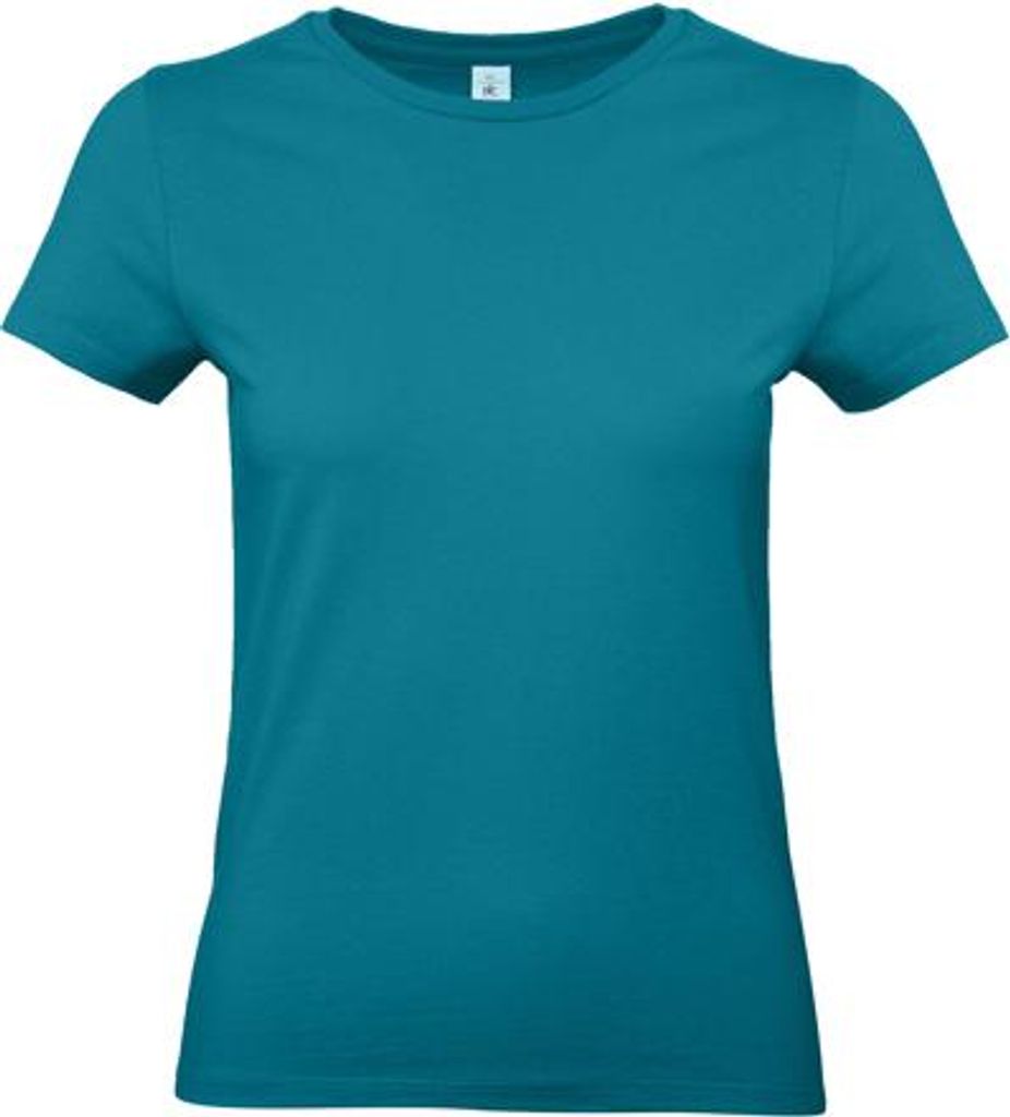 Damen-T-Shirt, Kurzarm - B&C #E190/W - diva blue - Größe L