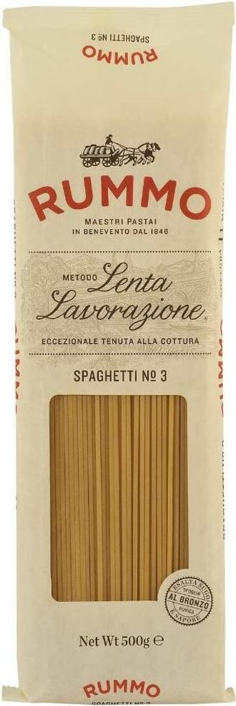 5x Rummo Spaghetti N°3 Pasta Lenta Lavorazione Teigwaren aus Hartweizengrieß Bronze-Zeichnung 500g