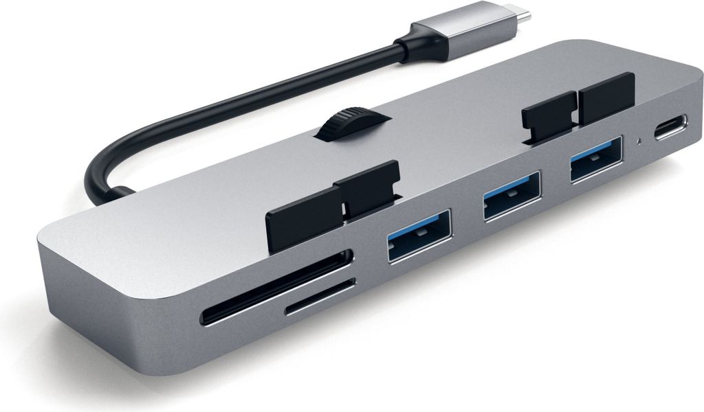 Satechi Aluminum USB-C Clamp Hub Pro pour Apple iMac 6 en 1 Image du produit 