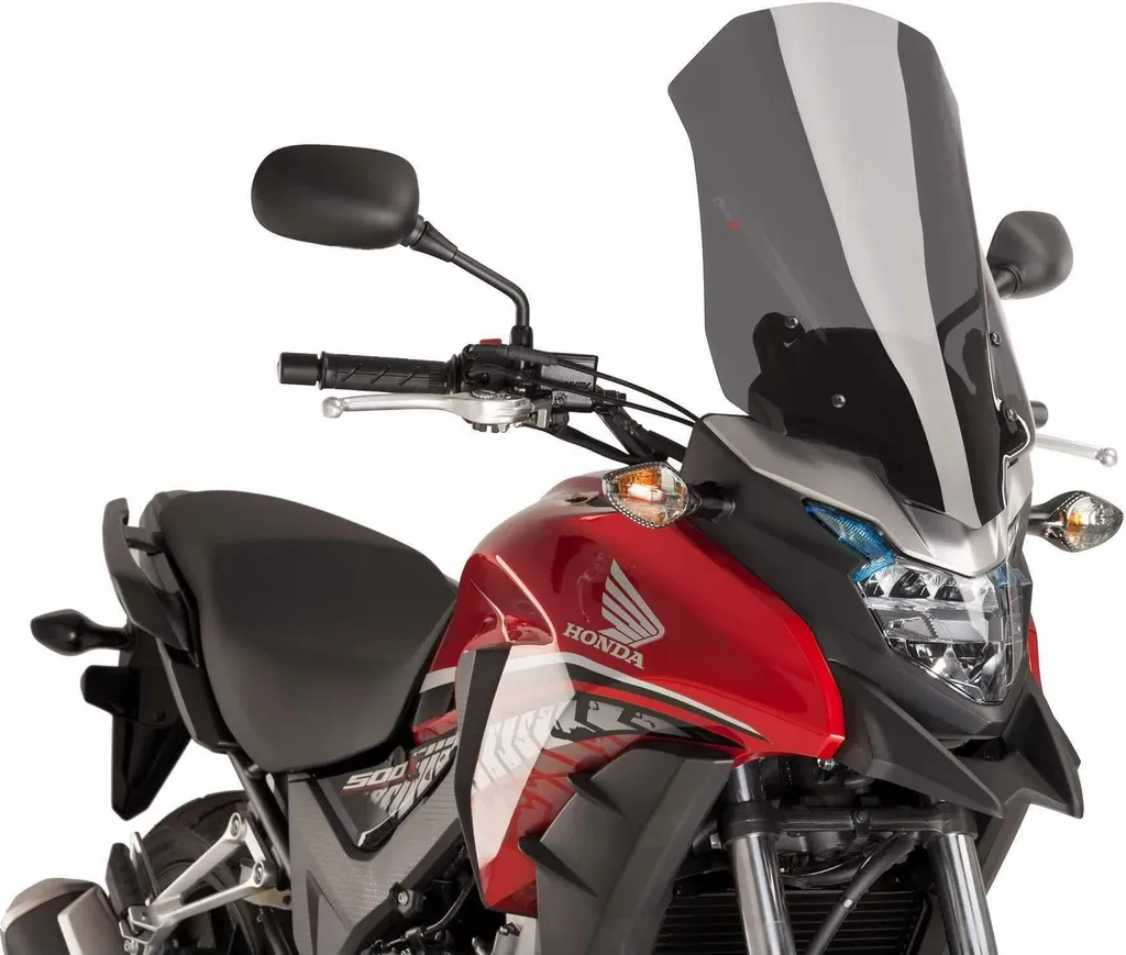 Pare-brise Haute Protection PUIG Fumé pour Moto Honda - Format 520x310mm