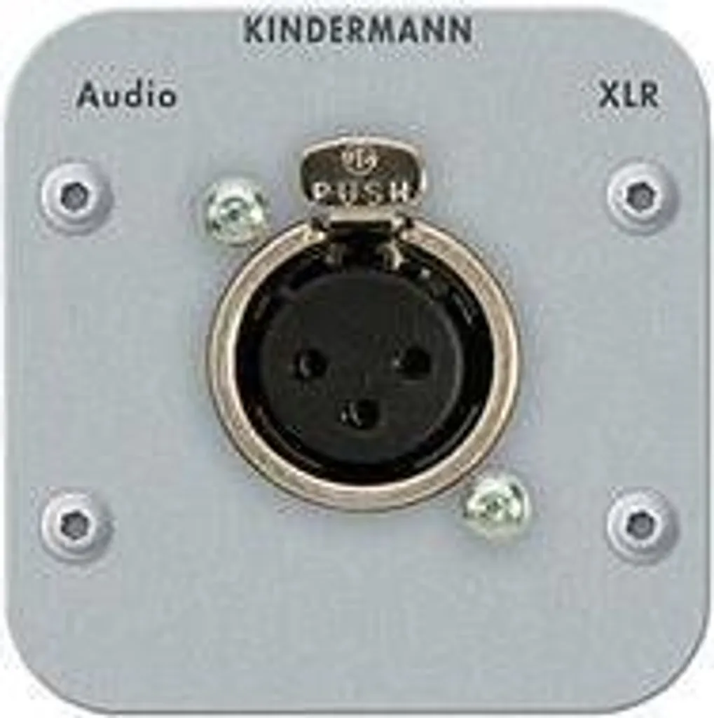 Kindermann XLR 3 pôles en Métal : Connectique Blindée pour Signal Pur